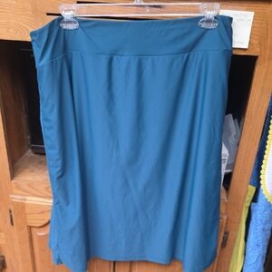 Flattering Teal Midi A-Line Skirt